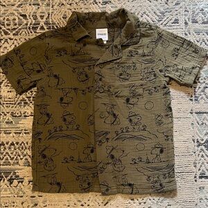 Hanna Andersson Peanuts button down shirt, never worn